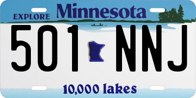 MN license plate 501NNJ