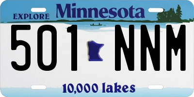 MN license plate 501NNM