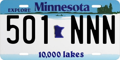 MN license plate 501NNN
