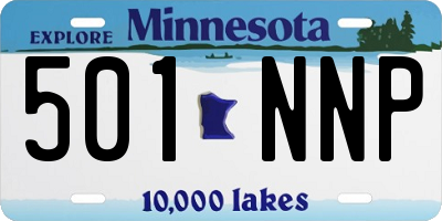 MN license plate 501NNP