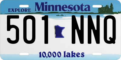 MN license plate 501NNQ