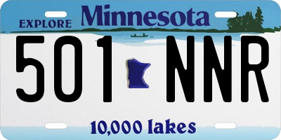 MN license plate 501NNR