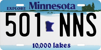MN license plate 501NNS