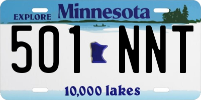 MN license plate 501NNT