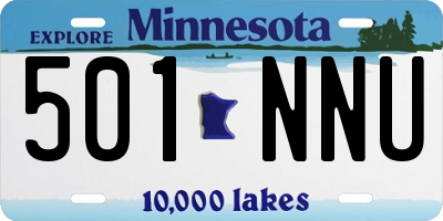 MN license plate 501NNU