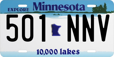 MN license plate 501NNV