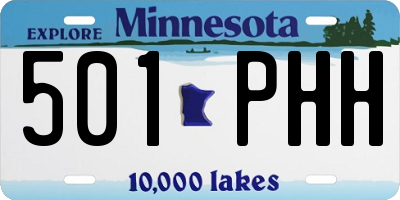 MN license plate 501PHH