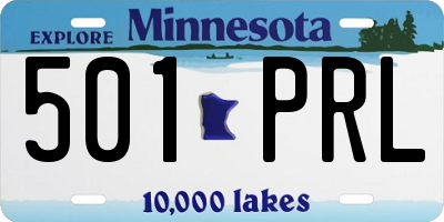 MN license plate 501PRL