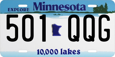 MN license plate 501QQG