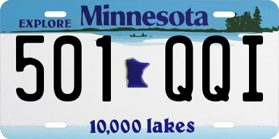 MN license plate 501QQI