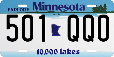 MN license plate 501QQO