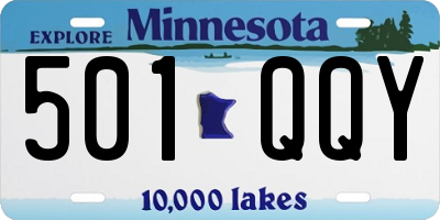 MN license plate 501QQY