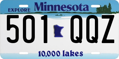 MN license plate 501QQZ