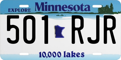 MN license plate 501RJR