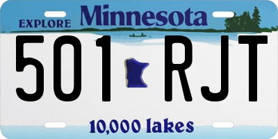 MN license plate 501RJT