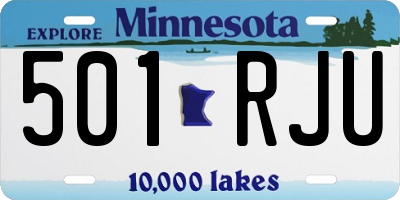 MN license plate 501RJU