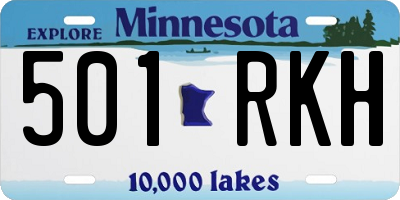 MN license plate 501RKH