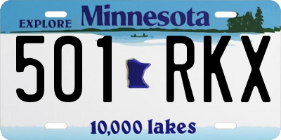 MN license plate 501RKX