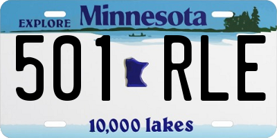 MN license plate 501RLE