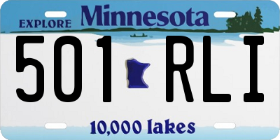 MN license plate 501RLI