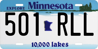 MN license plate 501RLL