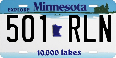 MN license plate 501RLN