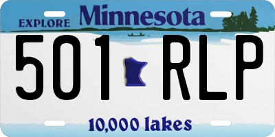 MN license plate 501RLP