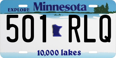 MN license plate 501RLQ