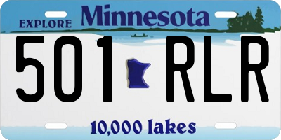 MN license plate 501RLR