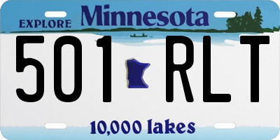MN license plate 501RLT