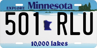 MN license plate 501RLU