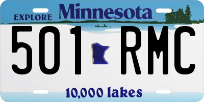 MN license plate 501RMC