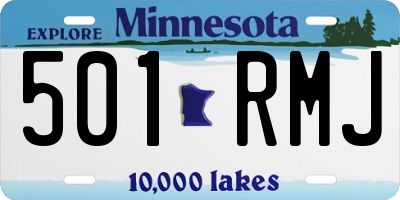 MN license plate 501RMJ