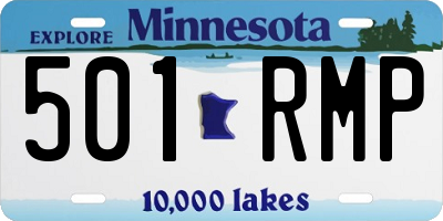 MN license plate 501RMP