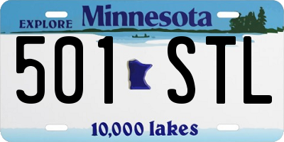 MN license plate 501STL
