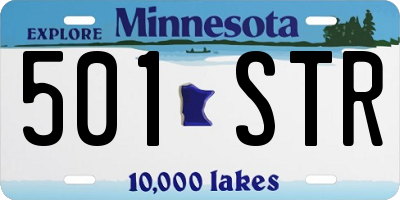 MN license plate 501STR