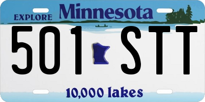 MN license plate 501STT