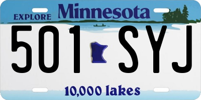 MN license plate 501SYJ