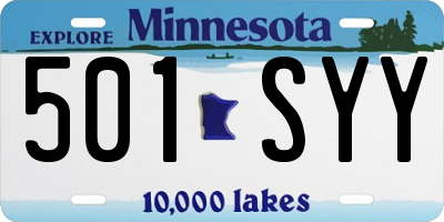 MN license plate 501SYY
