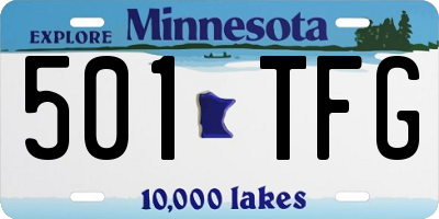 MN license plate 501TFG