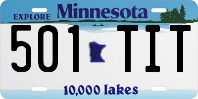 MN license plate 501TIT