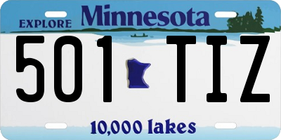 MN license plate 501TIZ