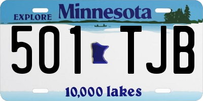 MN license plate 501TJB