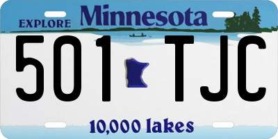 MN license plate 501TJC