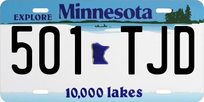 MN license plate 501TJD