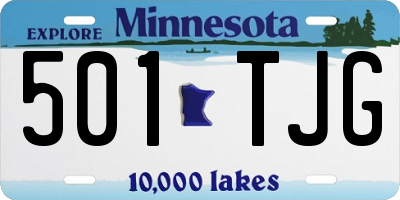 MN license plate 501TJG