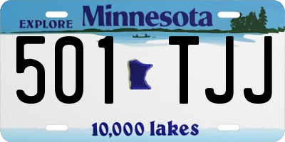MN license plate 501TJJ