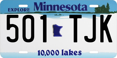 MN license plate 501TJK