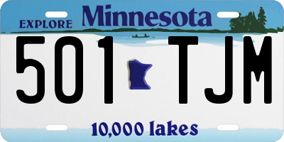 MN license plate 501TJM