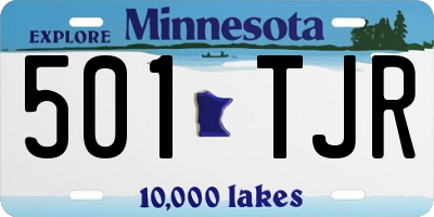 MN license plate 501TJR